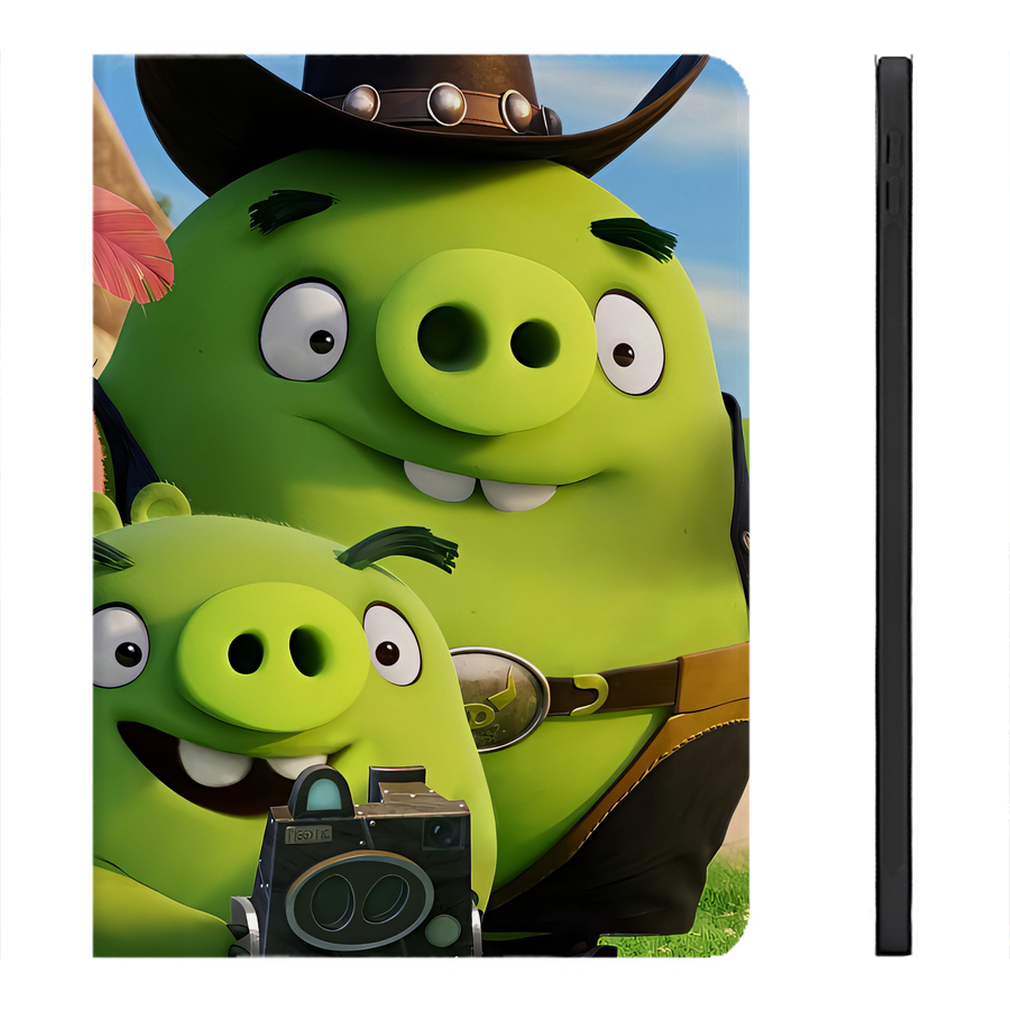 （画像用） Angry Birds アングリーバード IPadケース ペンホルダー付き ブックスタイルデザイン